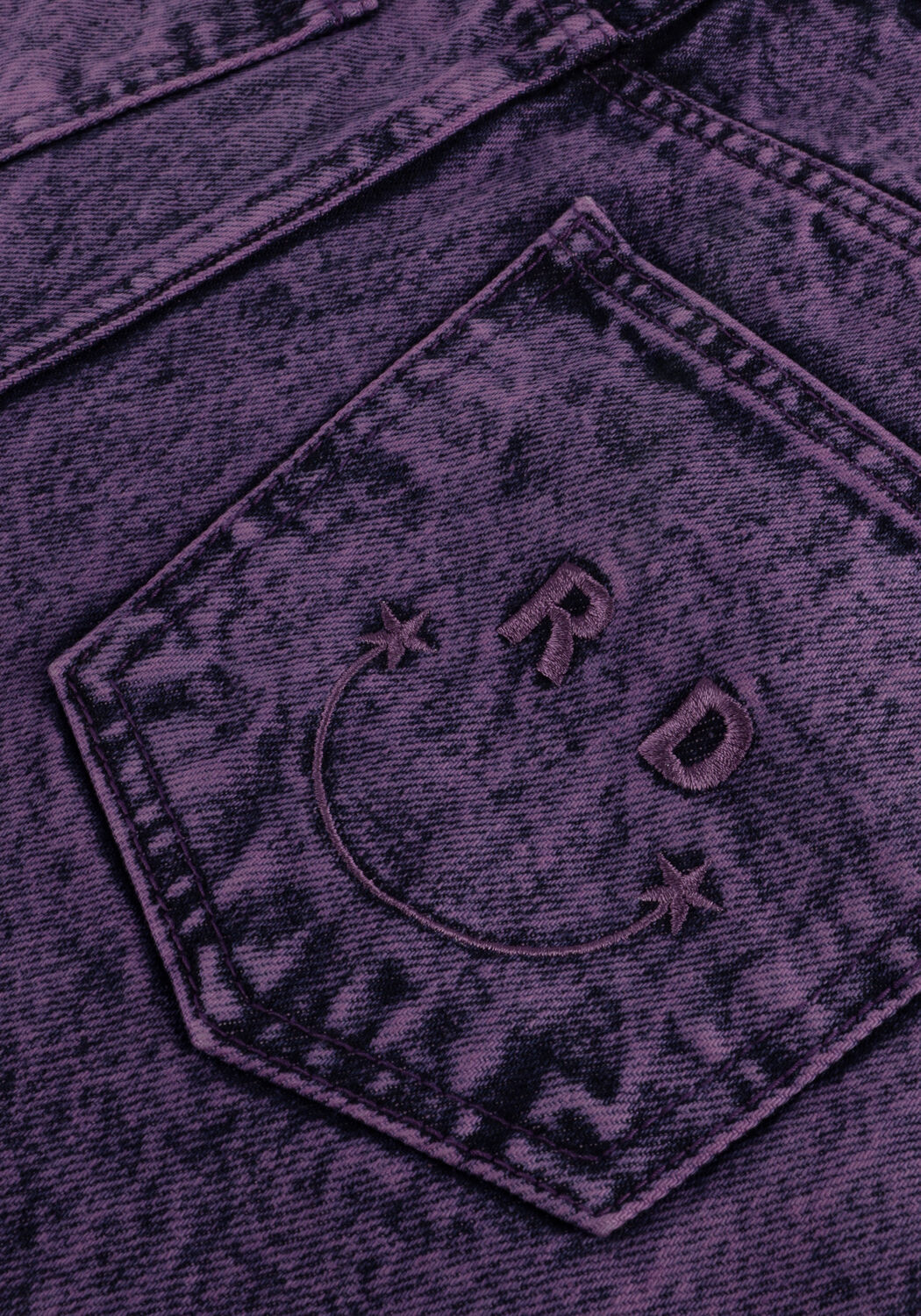 Paarse REFINED DEPARTMENT Wide jeans HANNAH - large