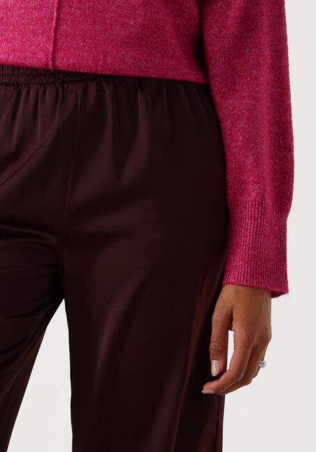 Bruine Y.A.S. Wijde broek YASPELANA HW PANT - large