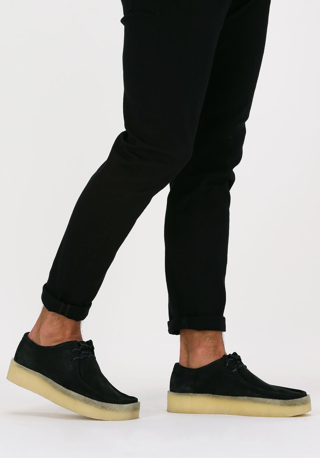 zwarte clarks originals veterschoenen wallabee cup heren