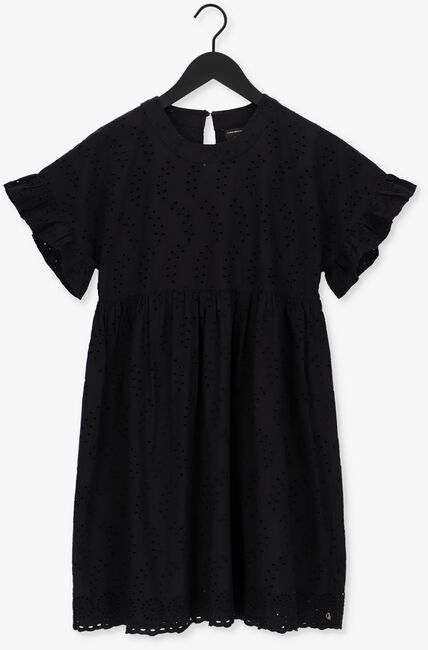Zwarte COLOURFUL REBEL Mini jurk RISSEY BRODERIE ANGLAISE BABYDOLL DRESS - large