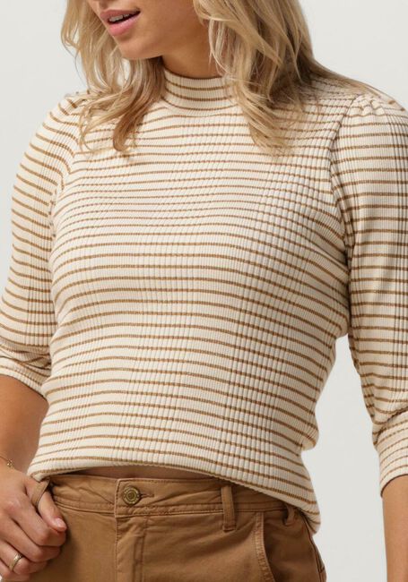 Witte SUMMUM Tops & T-shirts T-SHIRT MOCK NECK LUREX RIB - large