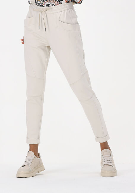 Beige SUMMUM Flared broek TROUSERS PUNTO MILANO - large
