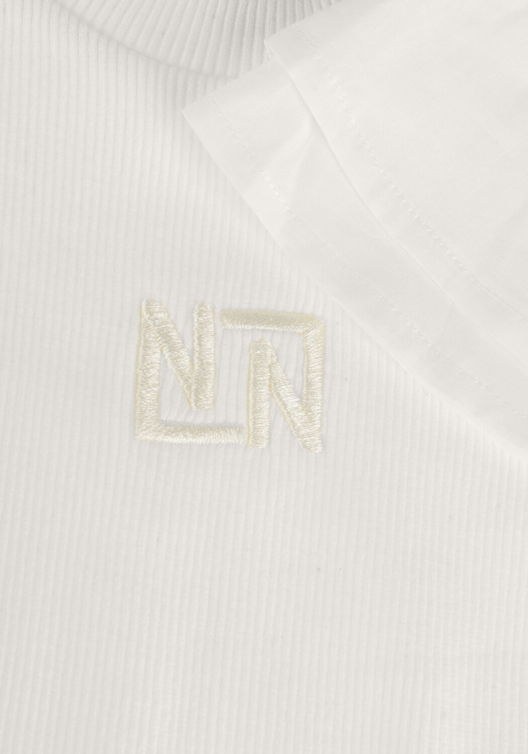 Witte NIK & NIK T-shirt VOLANT SLEEVE RIB T-SHIRT - large