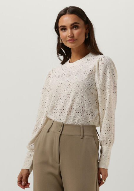Witte OBJECT Blouses OBJFEODORA L/S TOP NOOS - large