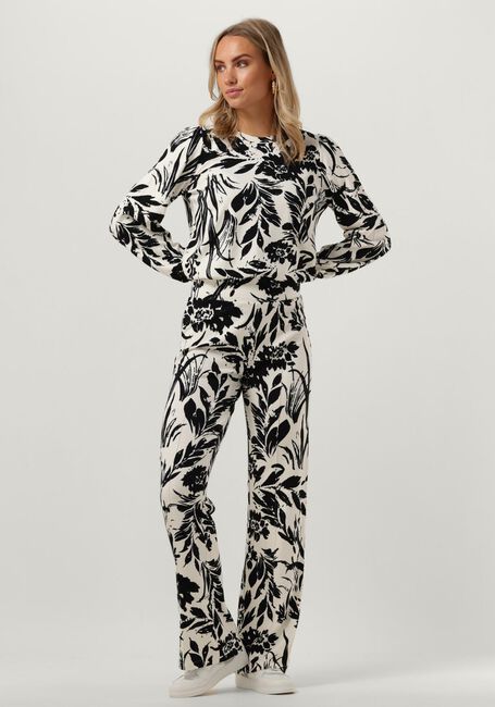 Gebroken wit JANSEN AMSTERDAM Tops & T-shirts HVF198 TOP FLOWER PRINT - large