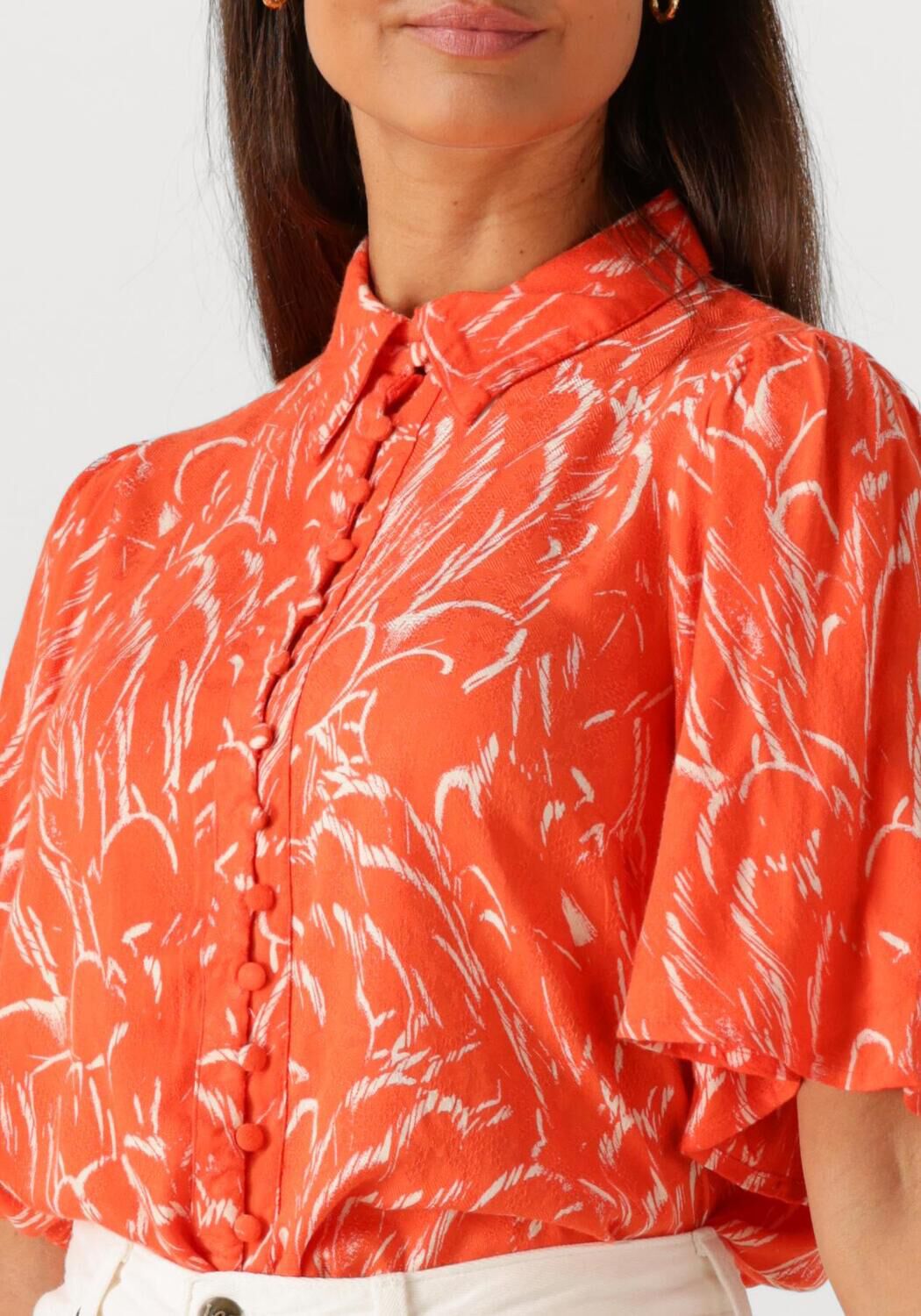 Y.A.S. Dames Blouses Yaslefira Top Oranje