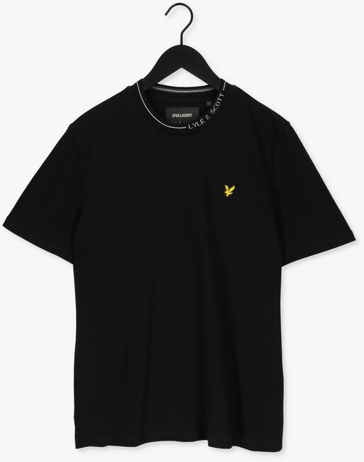Zwarte LYLE & SCOTT T-shirt BRANDED RINGER TSHIRT - large