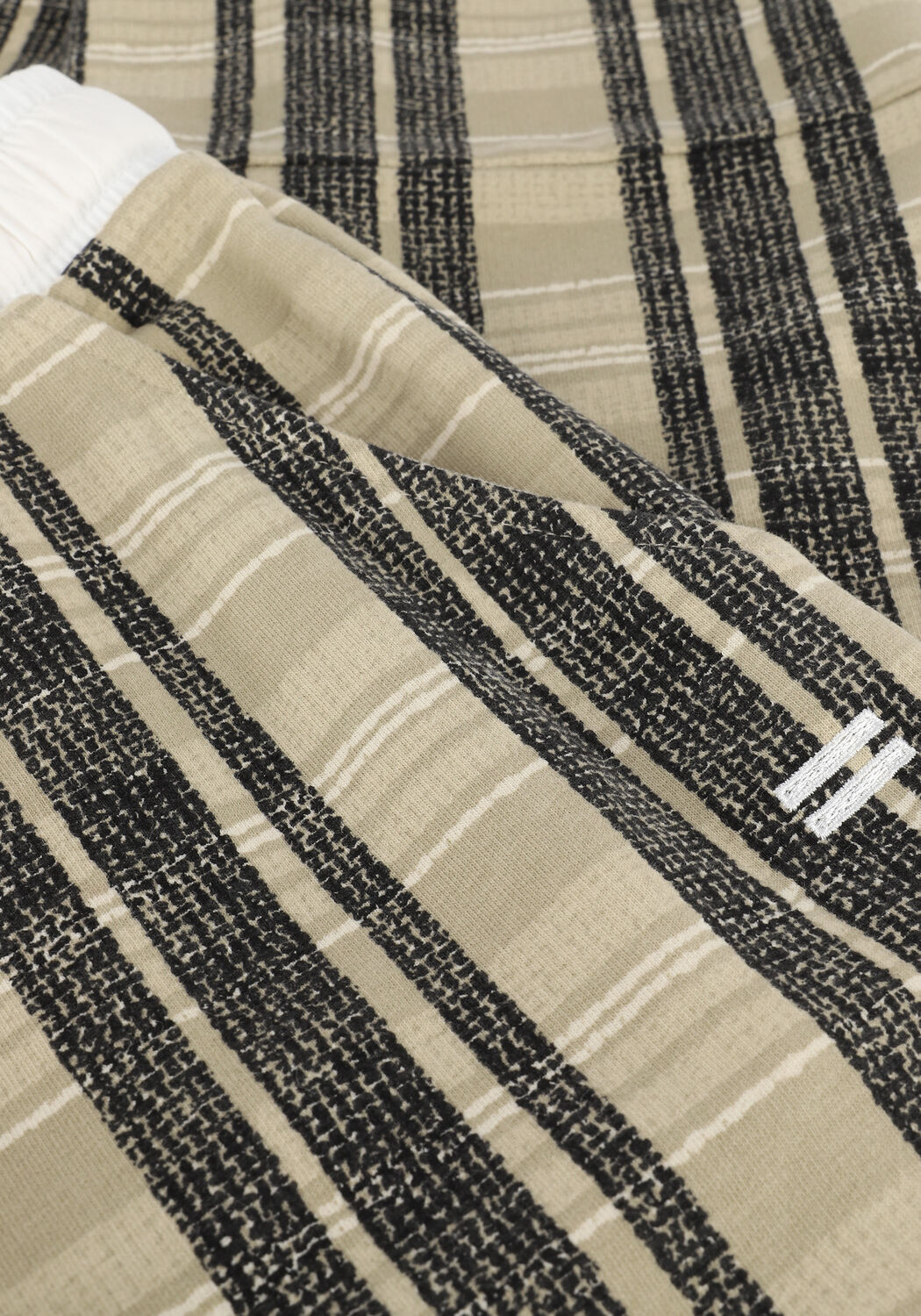 Grijze 10DAYS Joggingbroek CROPPED JOGGER CHECK - large