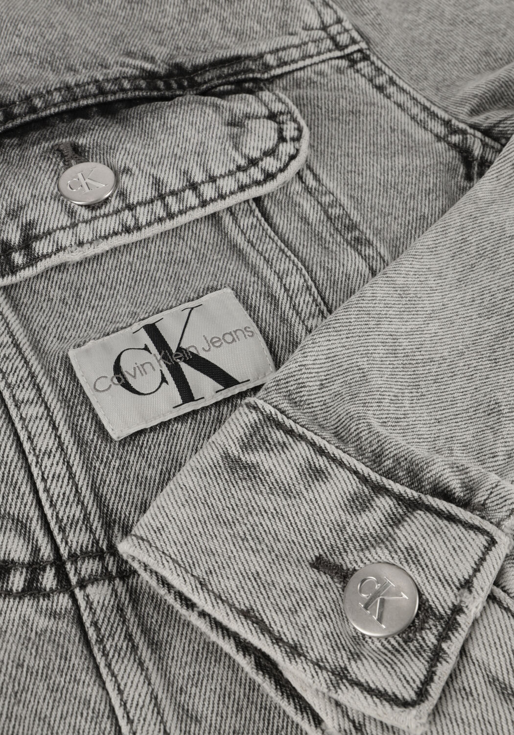 Grijze CALVIN KLEIN Spijkerjas REGULAR 90'S DENIM JACKET - large