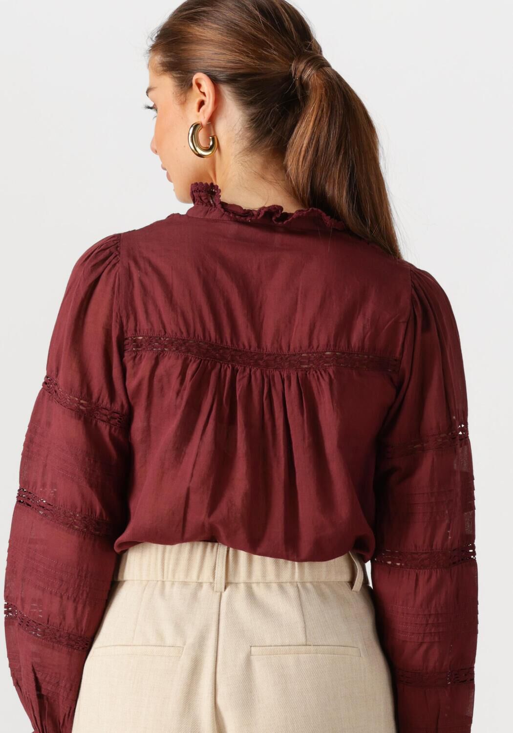 NEO NOIR Dames Blouses Lyla S Voile Blouse Bordeaux