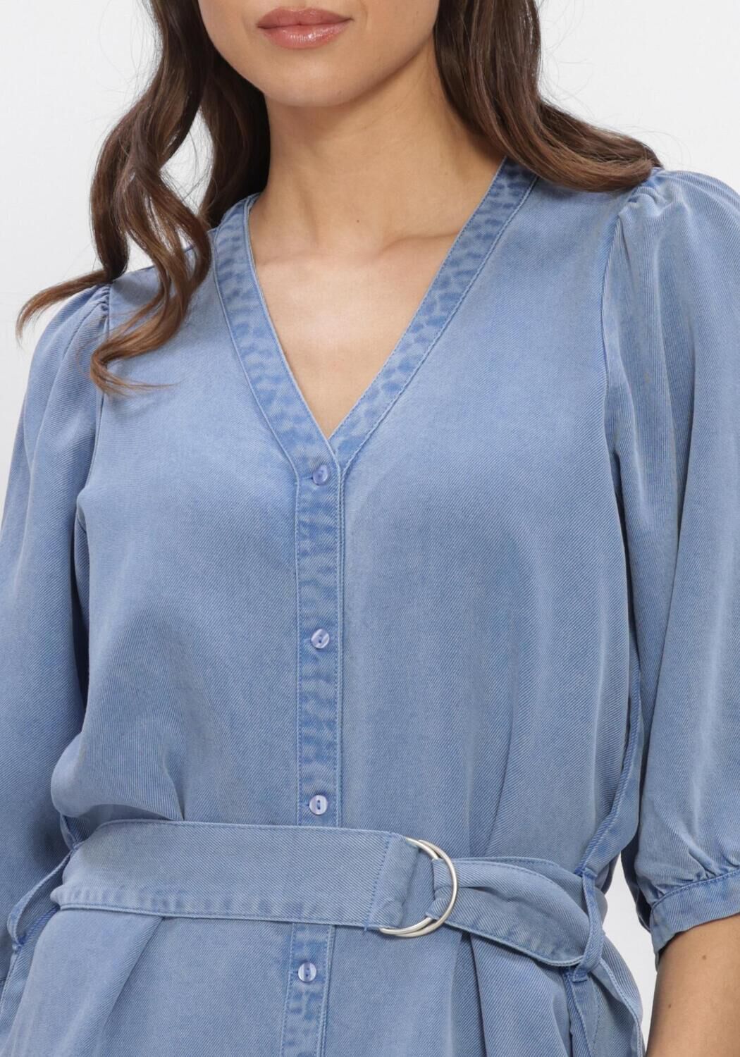 Blauwe FREEBIRD Jurken DNM-TENCELL-26-1 - large