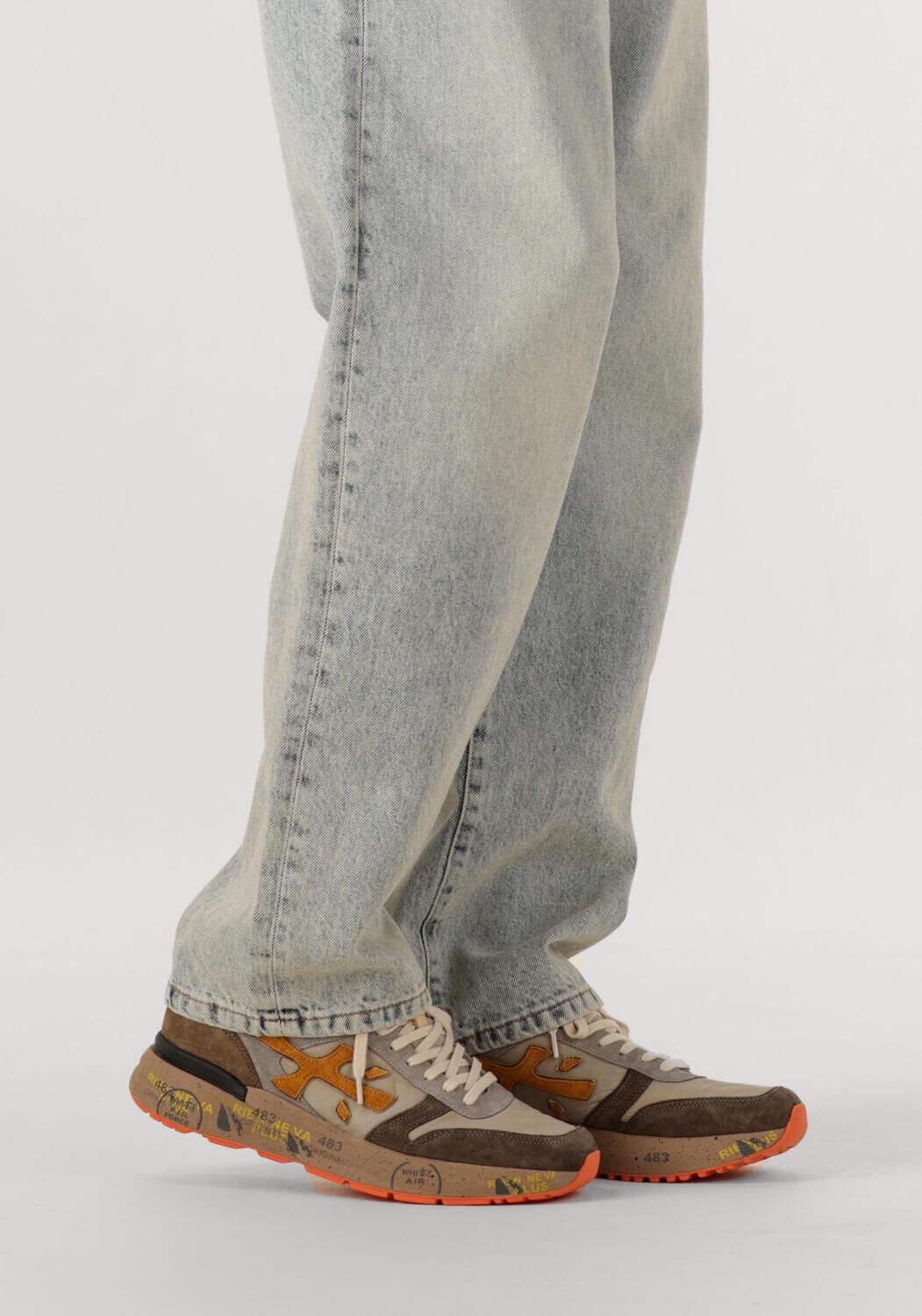 Gele PREMIATA Lage sneakers MICK - large