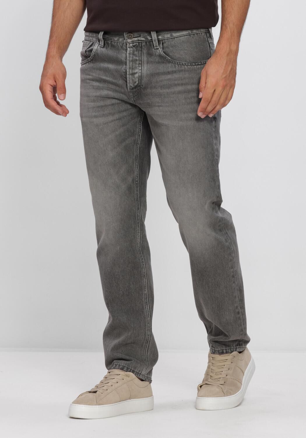 BUTCHER OF BLUE Heren Jeans Stockton Straight Smoke Denim Grijs