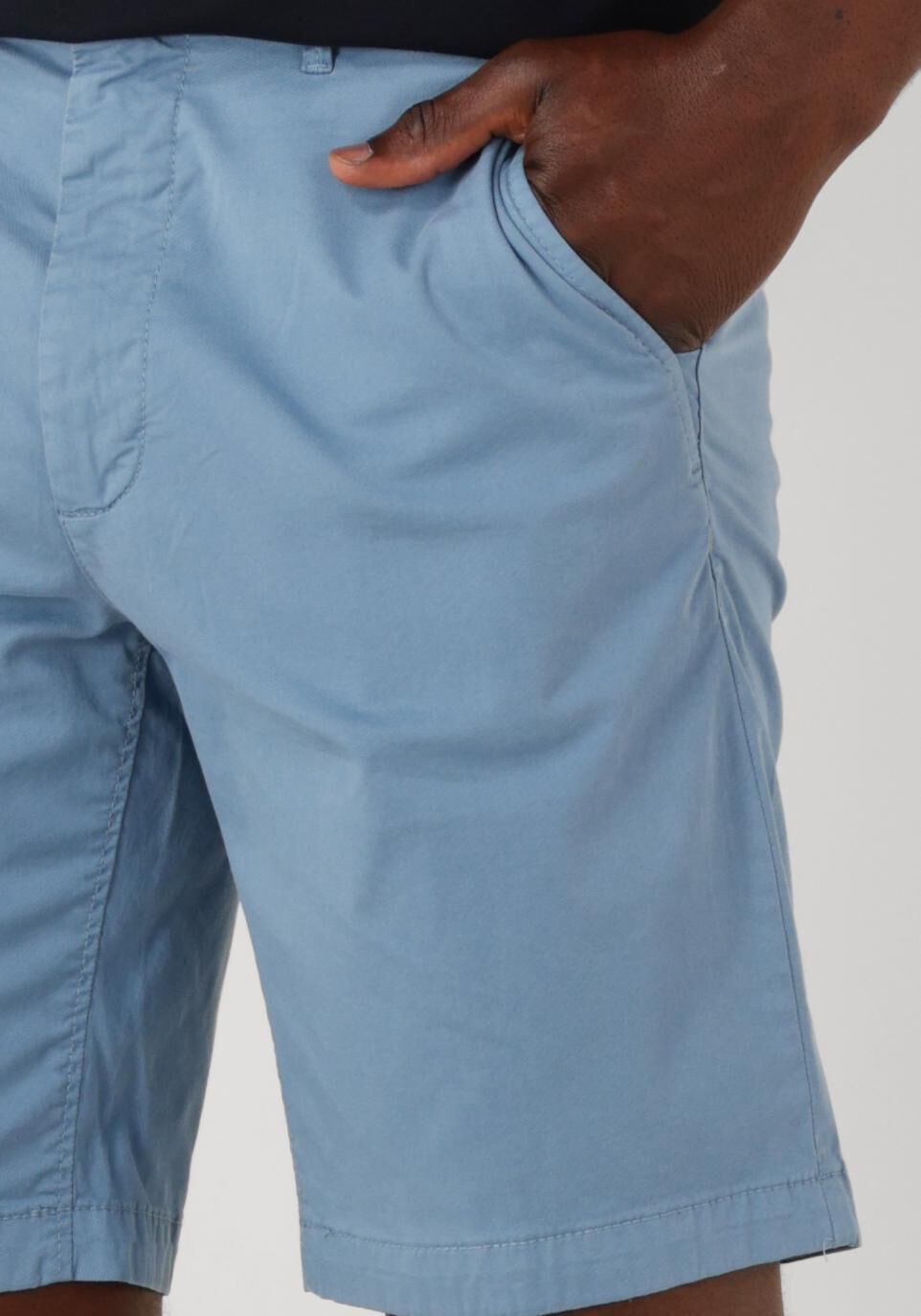 BOSS ORANGE Heren Broeken Chino-slim-short Lichtblauw