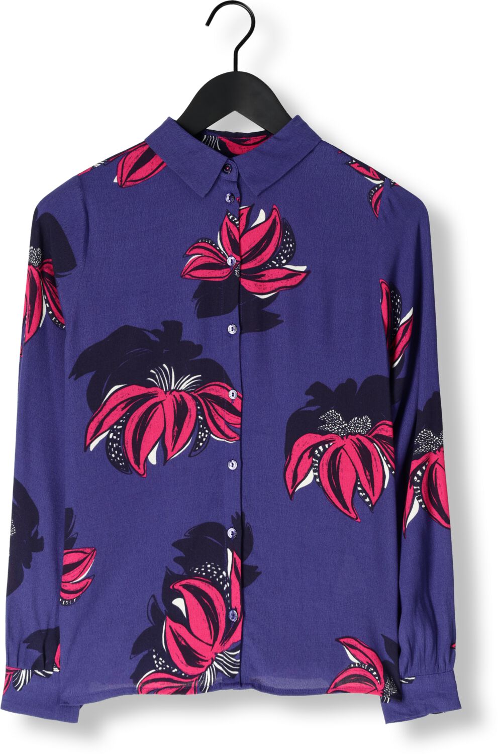 POM AMSTERDAM Dames Blouses Mila Delicay Blauw