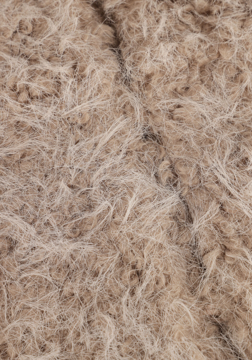 Beige Y.A.S. Faux fur jas YASTEDSY JACKET - large