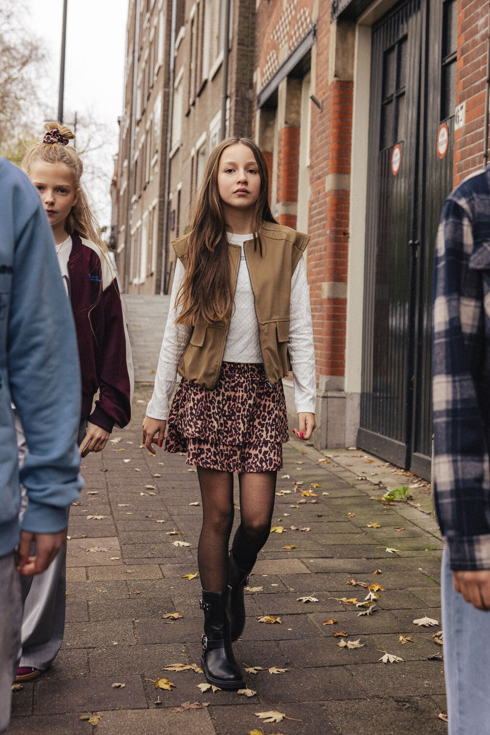 Roze INDIAN BLUE JEANS Minirok SKIRT LEOPARD - large