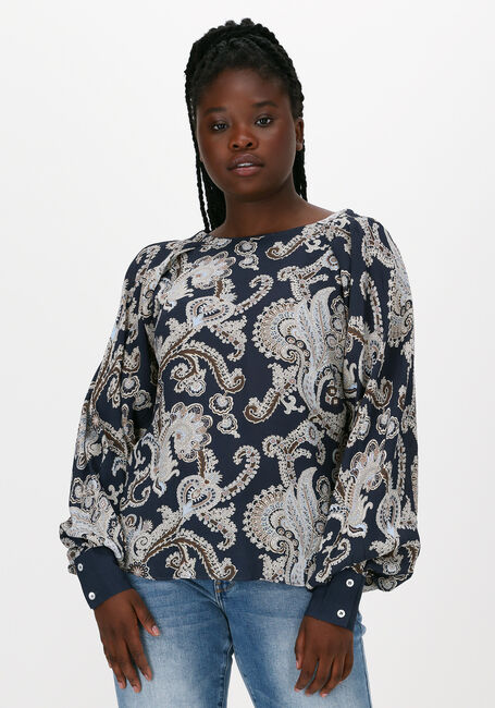 Blauwe MOS MOSH Blouses URIKA PERSIA LS BLOUSE - large