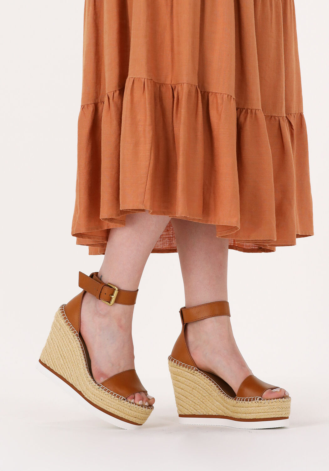 Cognac SEE BY CHLO&Eacute; Sandalen GLYN HIGH - large