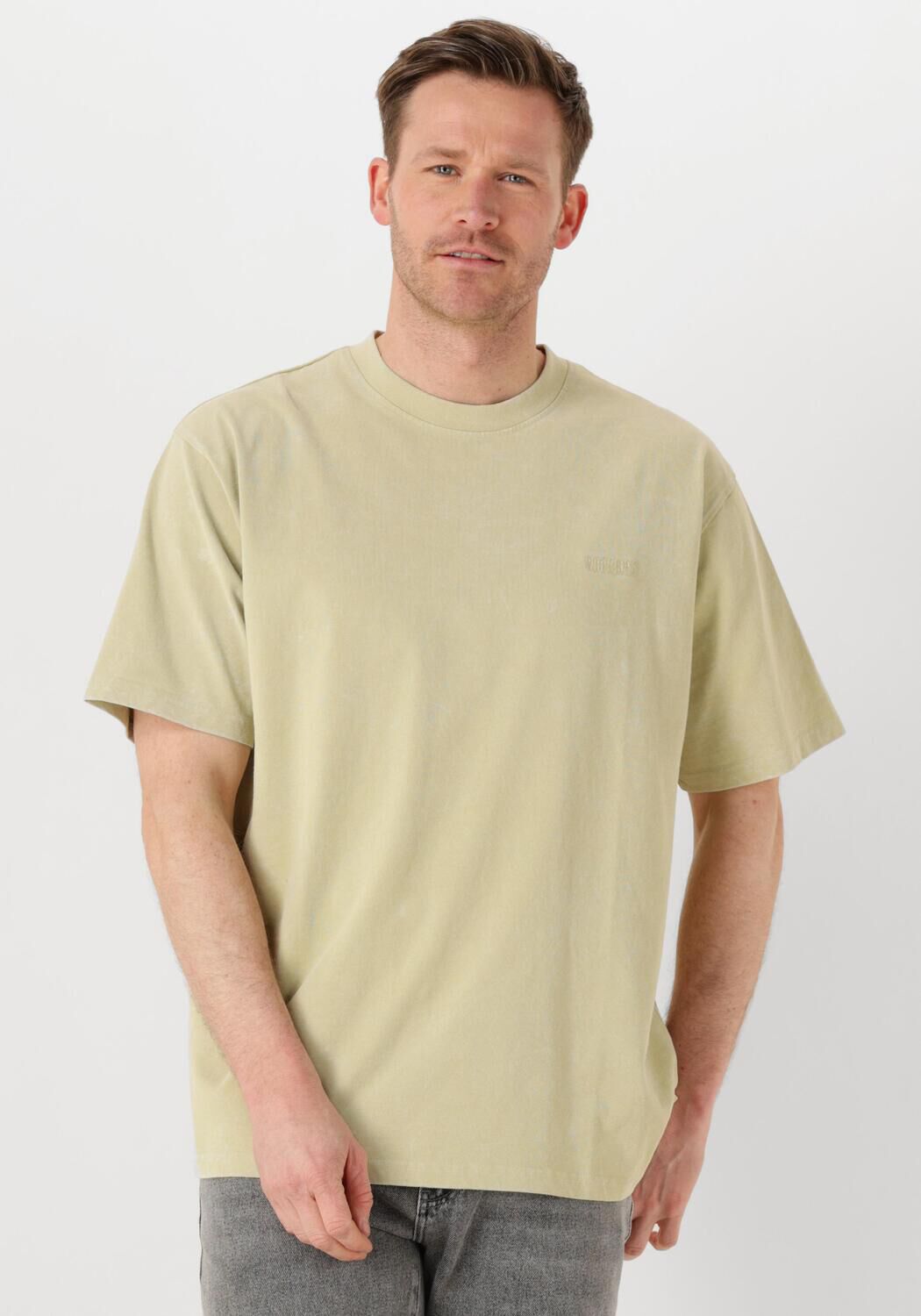 WOODBIRD Heren Polo's & T-shirts Wbbaine Washed Tee Zand