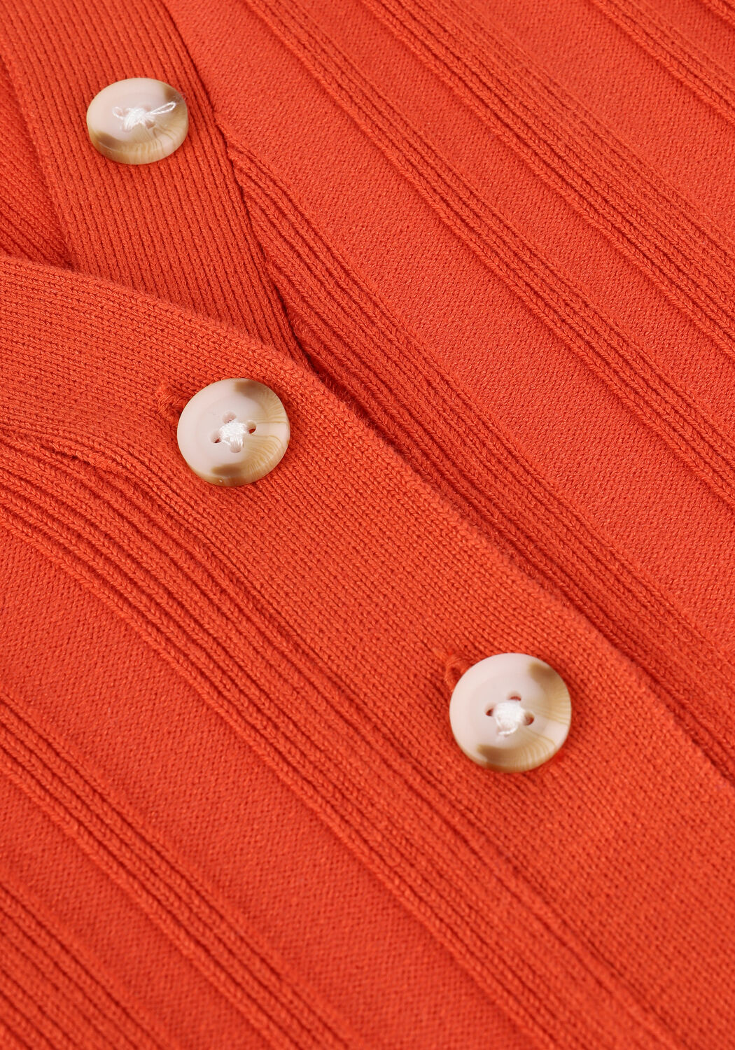 Oranje OBJECT Top LYANA KNIT S/S PULLOVER - large