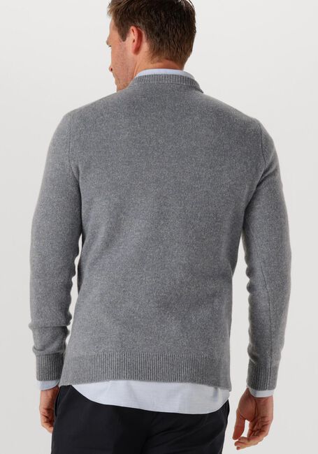 Grijze PROFUOMO Trui PULLOVER CREW NECK WOOLBLEND - large
