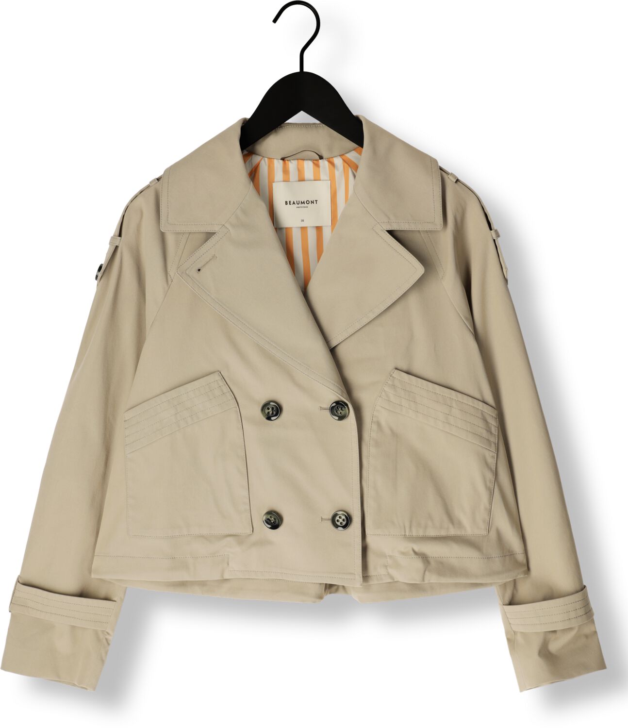 BEAUMONT Dames Jassen Gracy Short Trench Groen