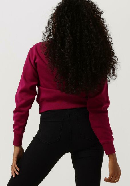 Fuchsia TOMMY HILFIGER Trui RELAXED COSY 1/2 ZIP SWEATSHIRT - large