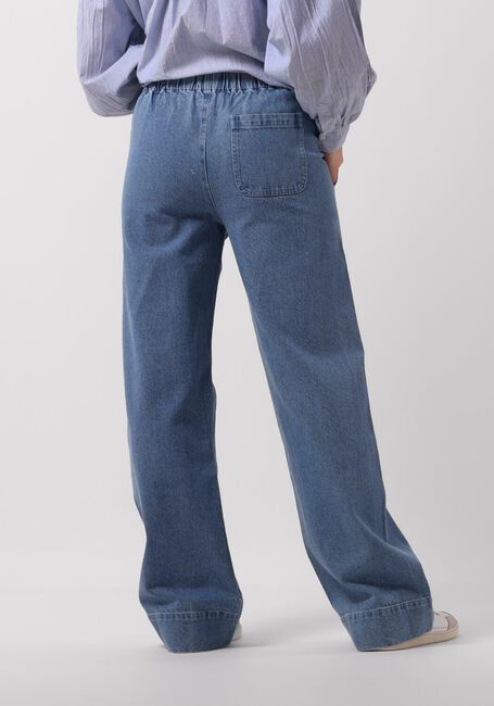 Blauwe BY-BAR Wijde broek MEES DENIM PANTS - large