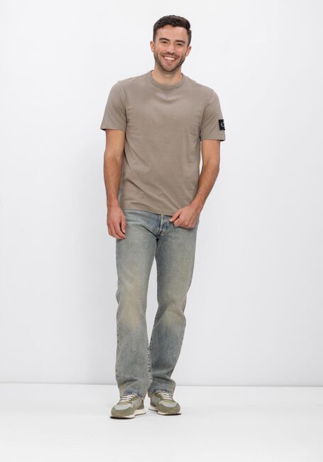 Taupe CALVIN KLEIN T-shirt BADGE REGULAR TEE - large