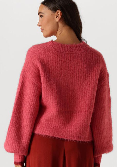 Roze CO'COUTURE Truien/vesten CORALEE CROP KNIT - large