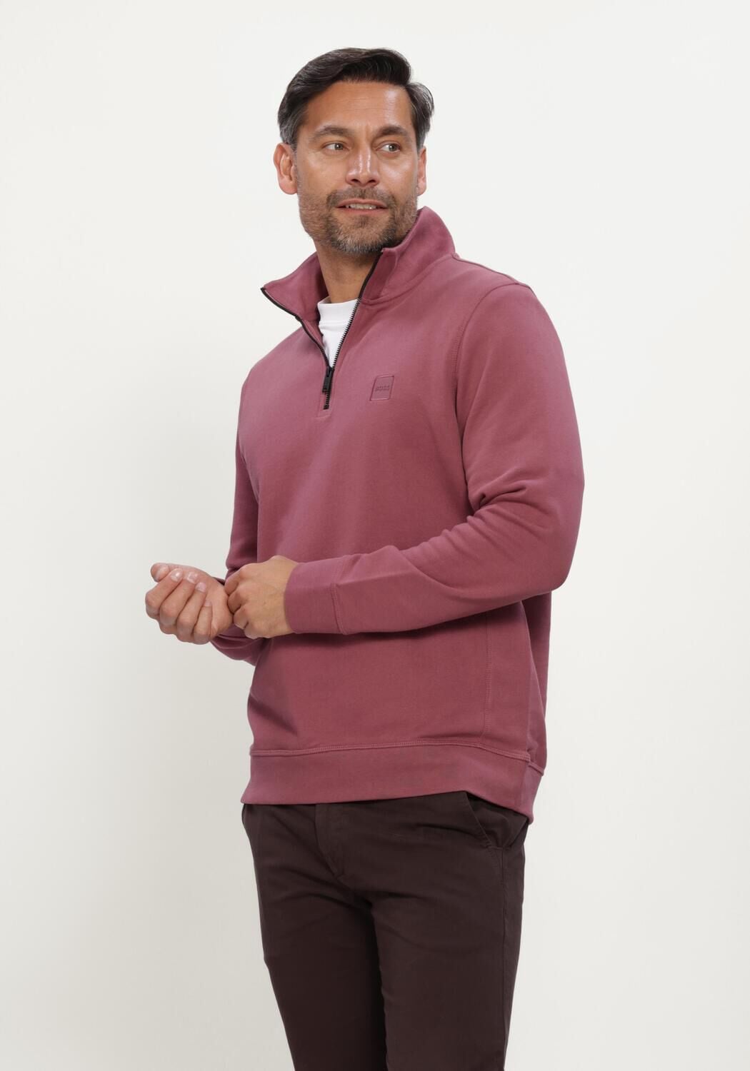 Roze BOSS ORANGE Trui ZETRUST - large