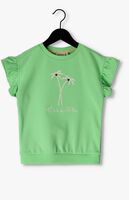 Groene LIKE FLO T-shirt SS SWEATER CROCHET FLOWER - medium
