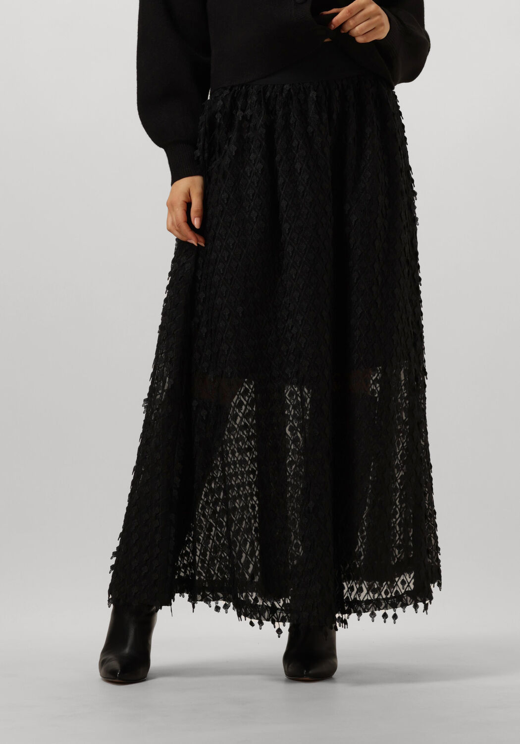 Copenhagen Muse Zwarte Maxi Rok Tijdloze Stijl Black Dames