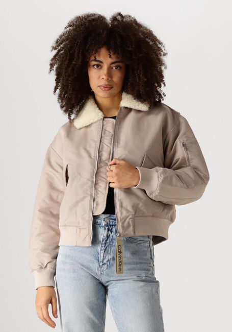Grijze CALVIN KLEIN Jack SATIN AVIATOR - large