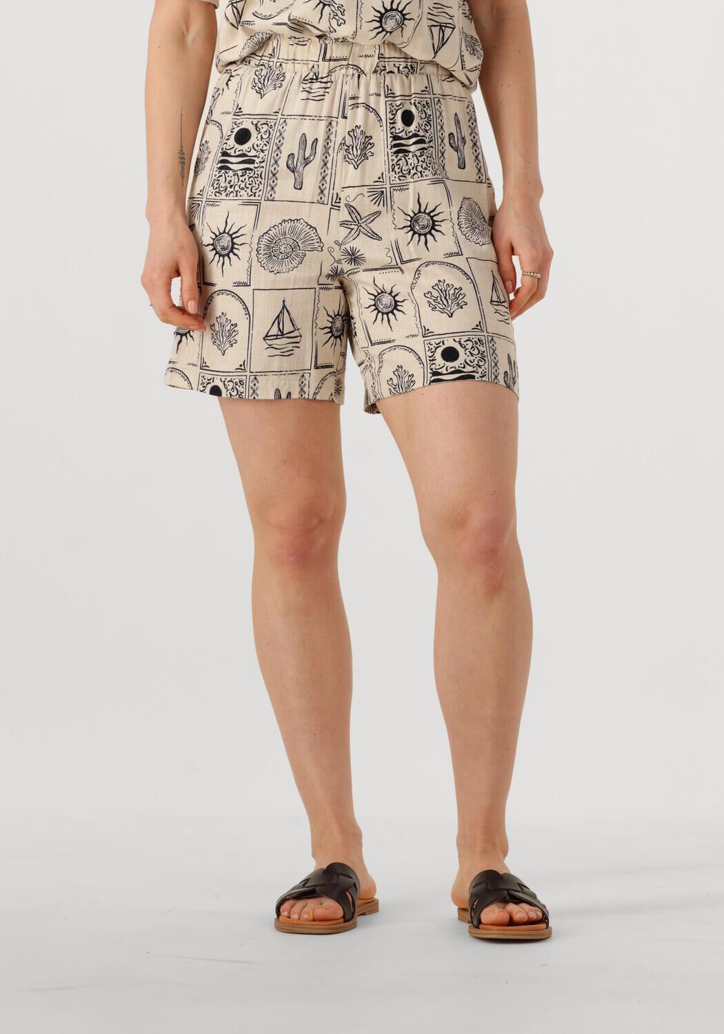 OBJECT Dames Broeken Objember Hw Shorts 139 Beige
