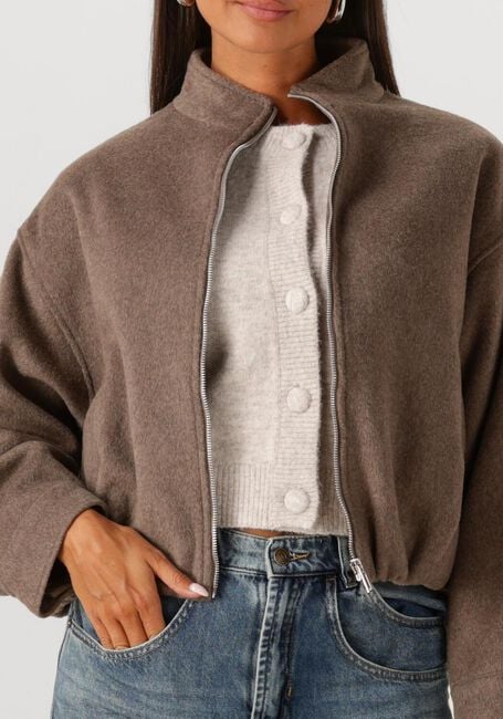 Bruine NEO NOIR Jack FLORINE WOOL BOMBER JACKET - large