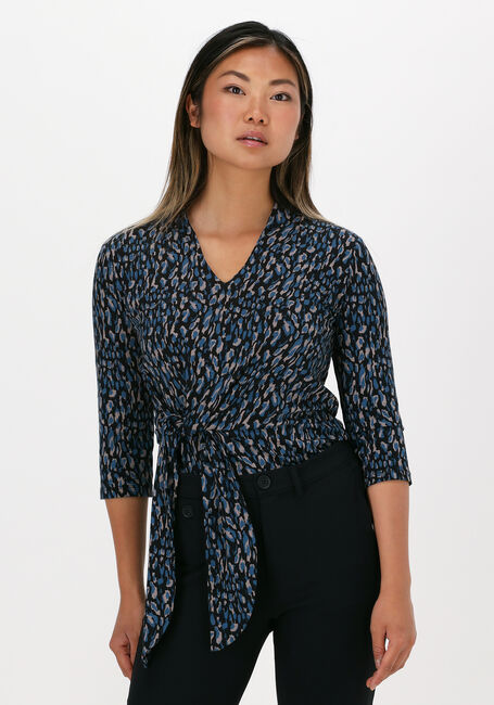 Blauwe JANSEN AMSTERDAM Top TOP W/BAND - large
