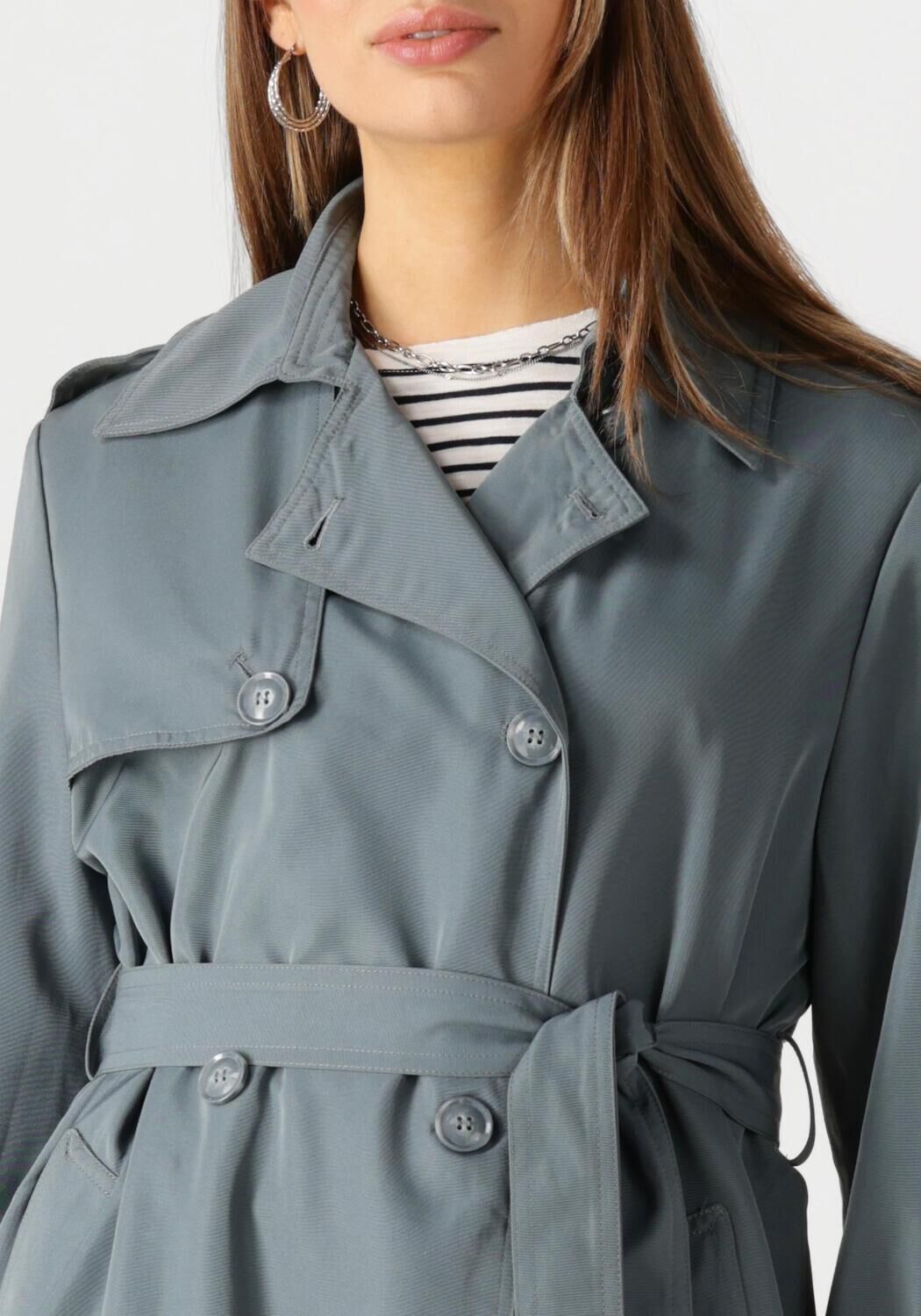 WITHBLACK Dames Jassen Wblnoise Trench Coat Blauw