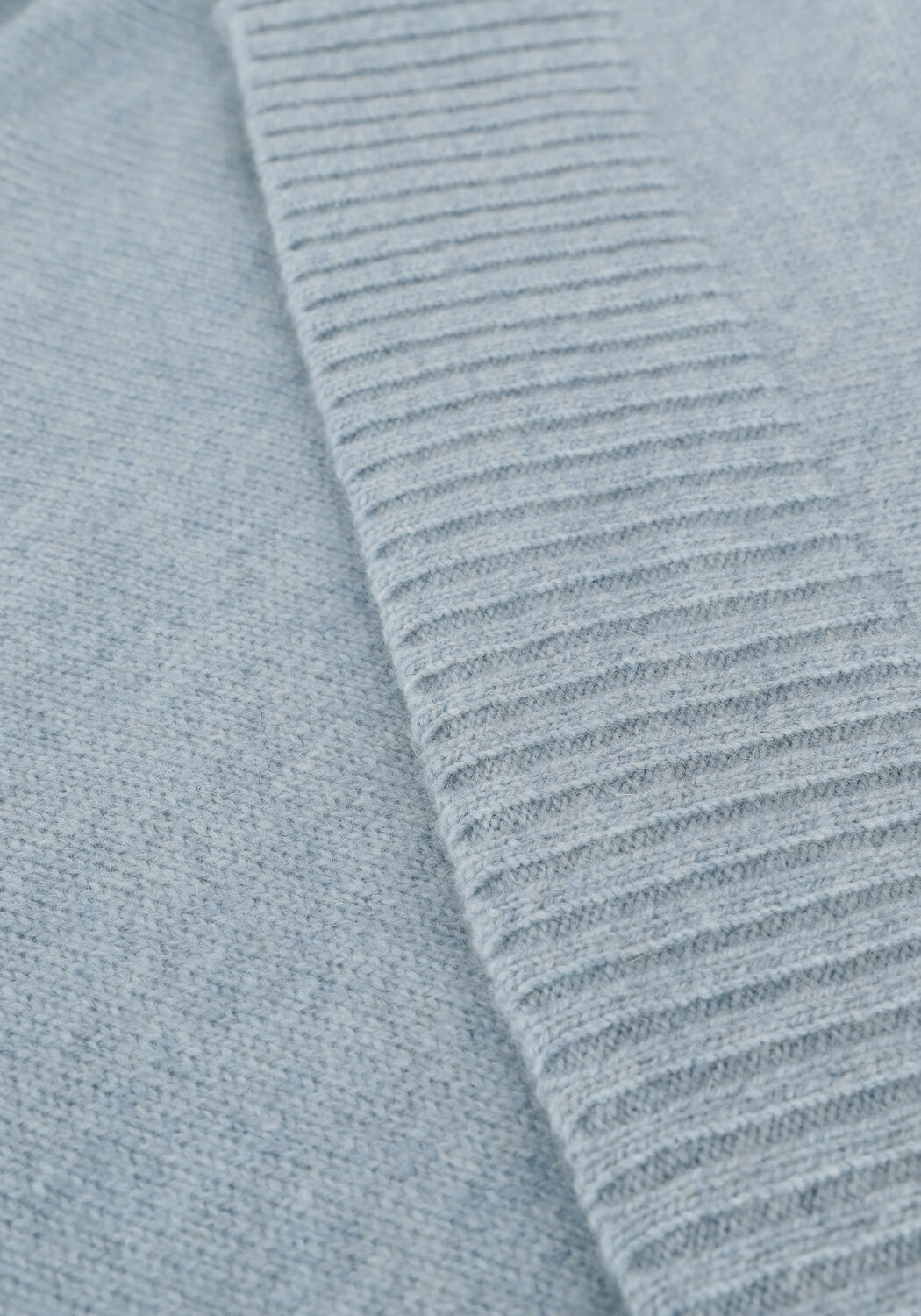 Lichtblauwe KNIT-TED Coltrui LOIS PULLOVER - large