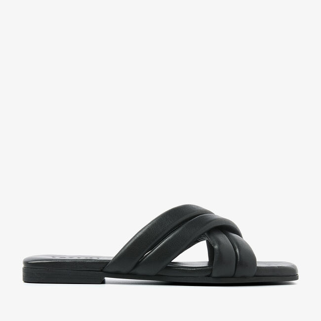 Zwarte VIA VAI Slippers KIKI LOT - large