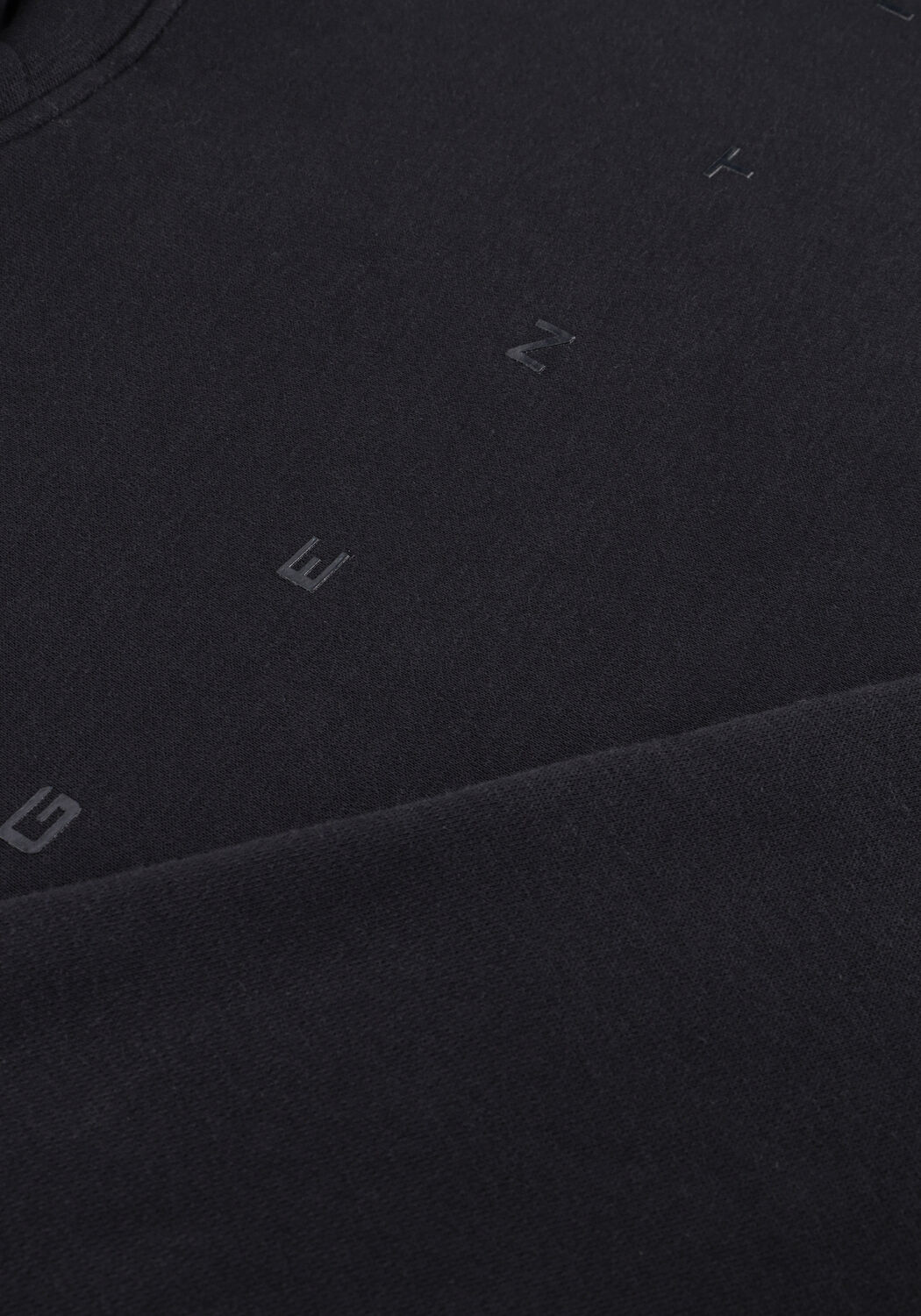 Zwarte GENTI Trui BASIC LOGO HOODIE - large