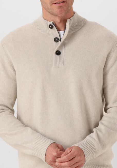 Beige STEFANO LAURAN Trui HALF ZIP - large