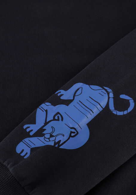 Donkerblauwe MOODSTREET Trui SIMON TIGER SLEEVE SWEATER - large
