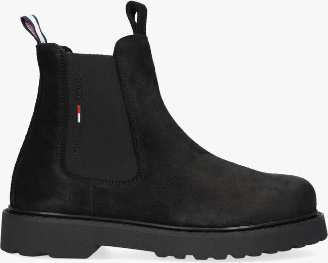 Zwarte TOMMY JEANS Chelsea boots SUEDE CHELSEA - large