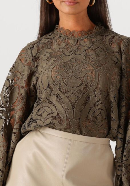 Olijf SUMMUM Blouses BLOUSE LACE - large