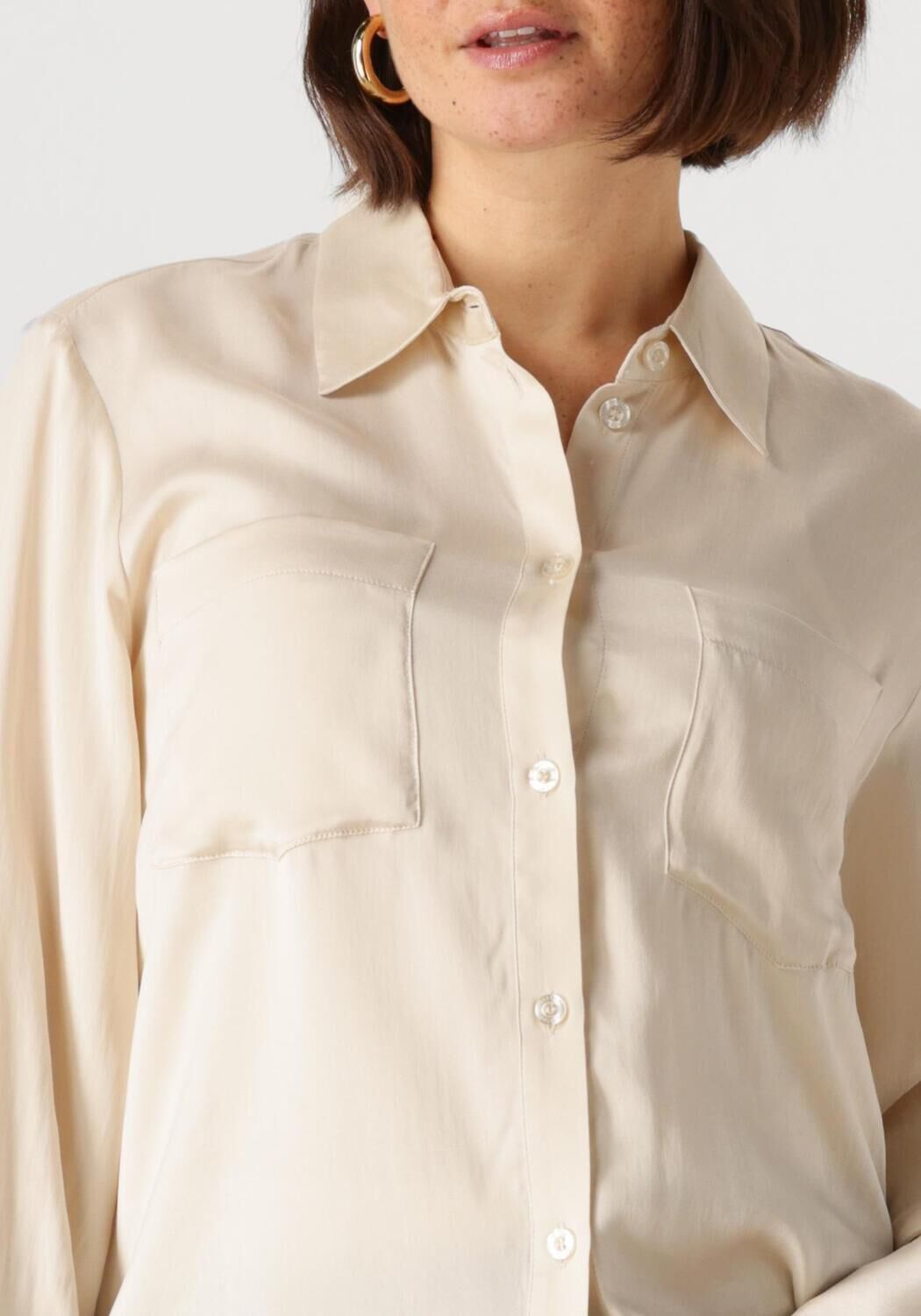 GESTUZ Dames Blouses Silkegz Shirt Wit