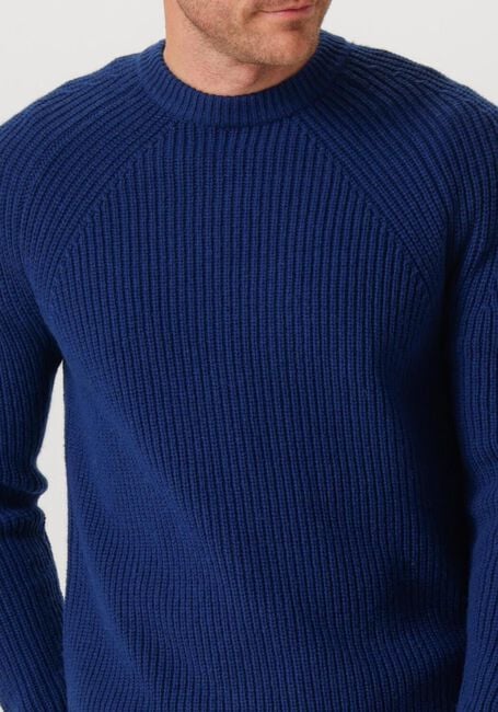 Donkerblauwe FORÉT Trui DELTA WOOL KNIT - large