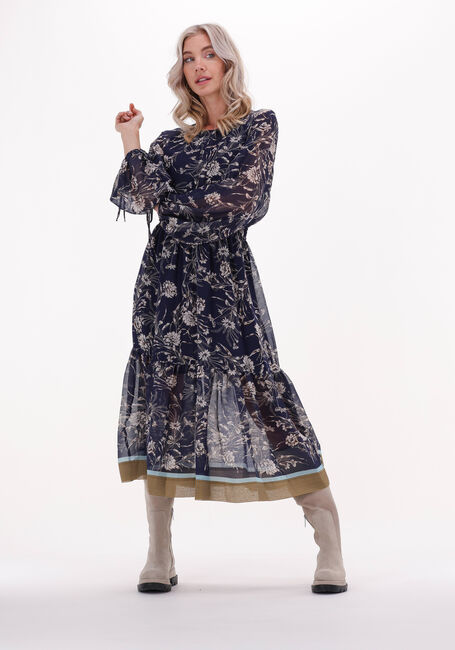 Donkerblauwe SEMICOUTURE Midi jurk Y2WS23 - large