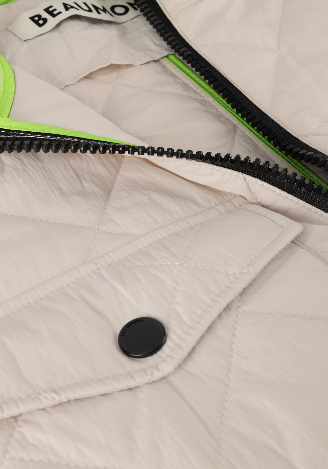 Creme BEAUMONT Gewatteerde jas LONG PADDED PARKA - large